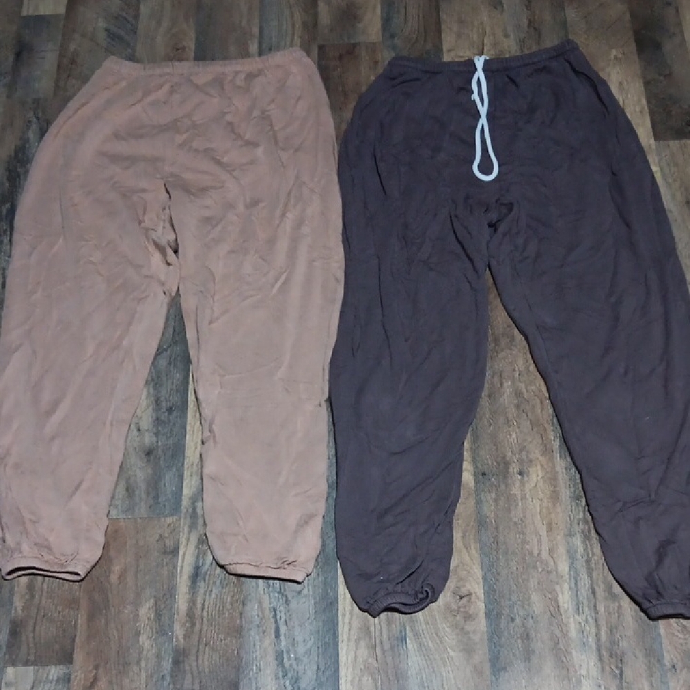 Aerie Jumpsuits in Tan and Dark Brown